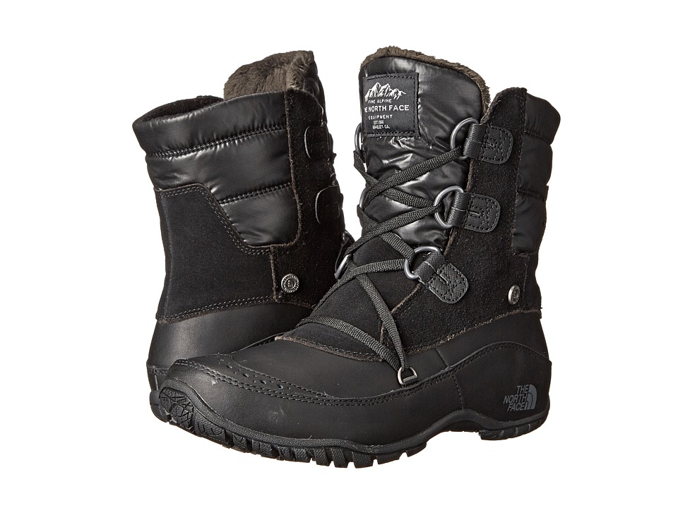 The North Face Nuptse Purna Shorty (TNF Black/Plum Kitten Grey (Prior Season)) Women's Cold Weather Boots