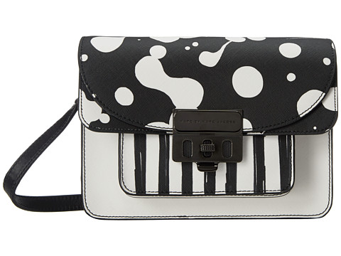 马克·雅可布marc by marc jacobs lip lock jumbled印花斜挎包