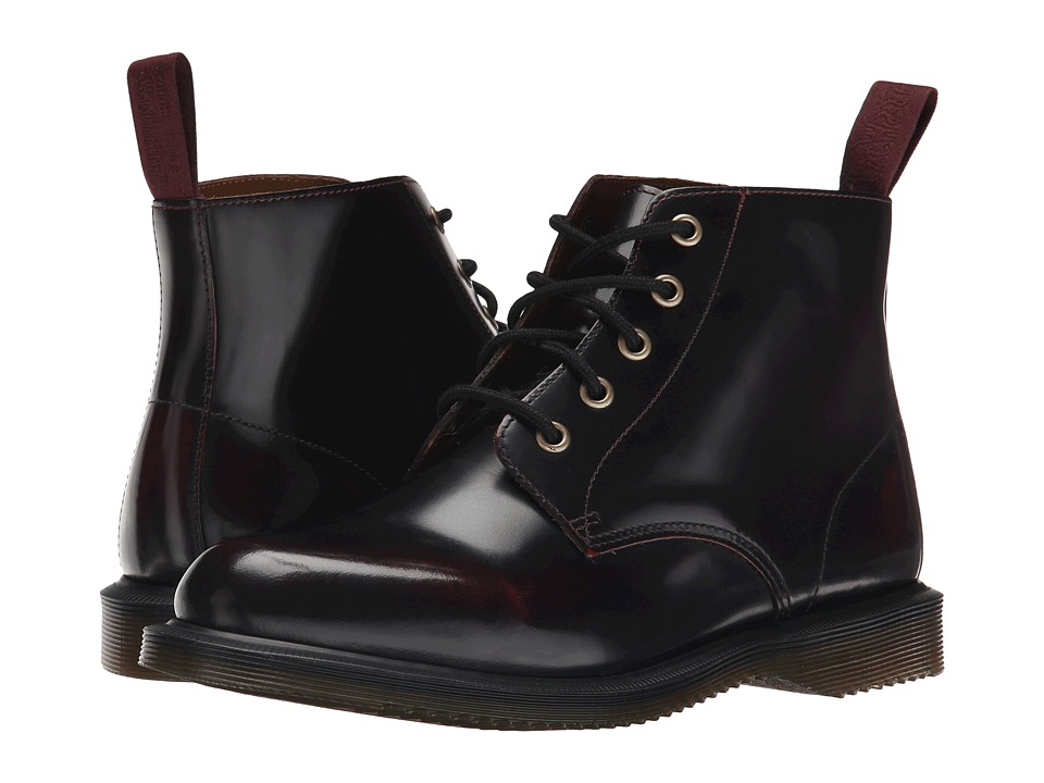 Dr. Martens Emmeline (Cherry Red Arcadia) Women's Lace-up Boots