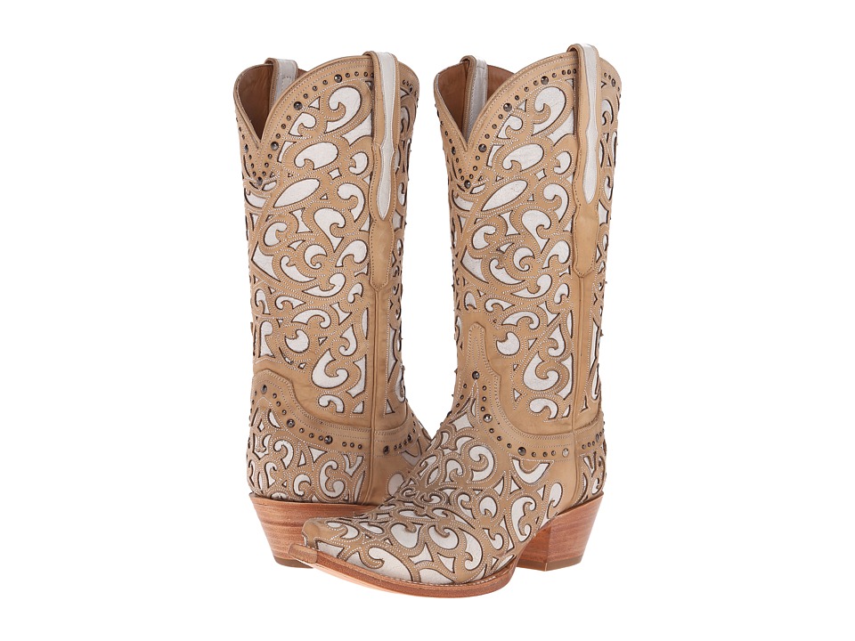 Lucchese Sierra (Bone) Cowboy Boots