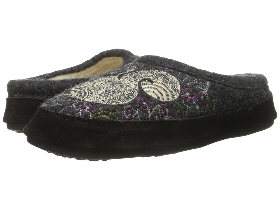 Acorn Forest Mule (Grey Squirrel) Slippers