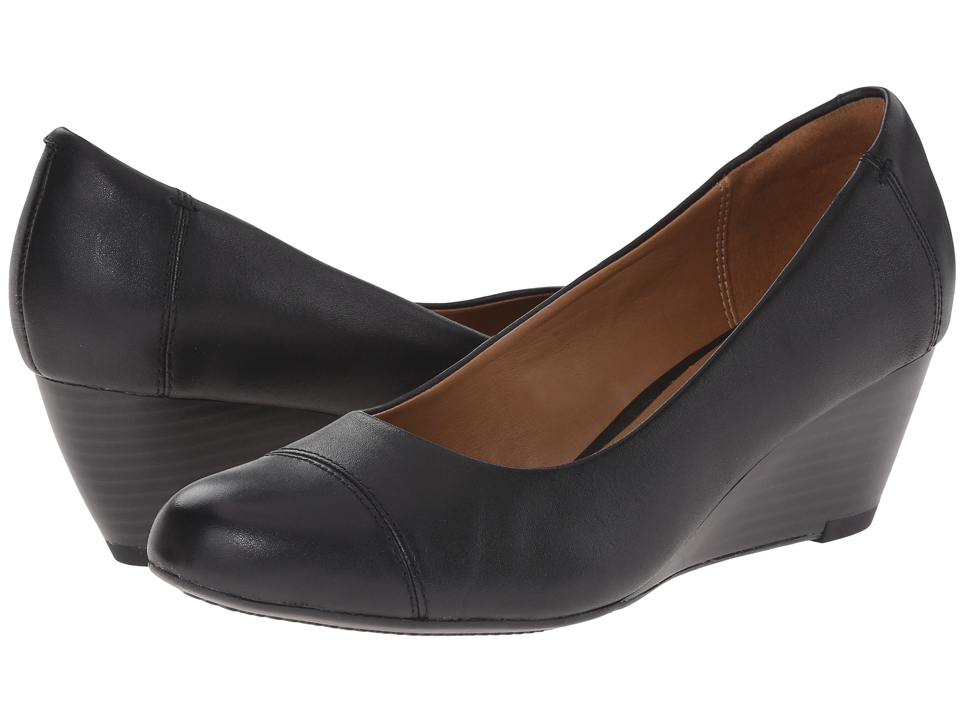 Clarks Brielle Chanel Black Leather - Zappos.com Free Shipping BOTH Ways