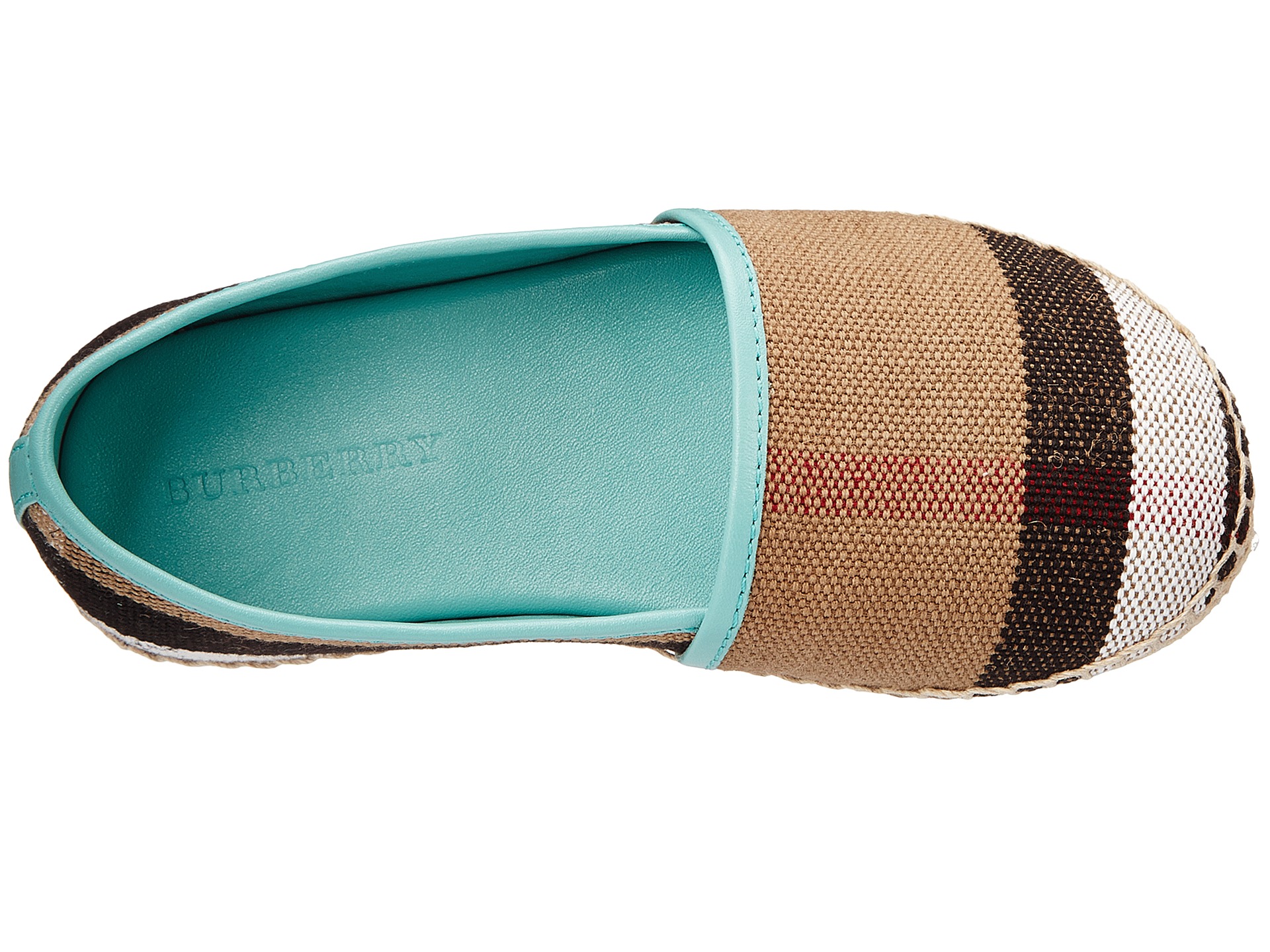 Burberry Kids Espadrille with Check (Toddler/Little Kid) at Luxury ...