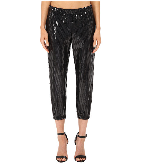 VERA WANG Pull On Gathered Pants in Black | ModeSens