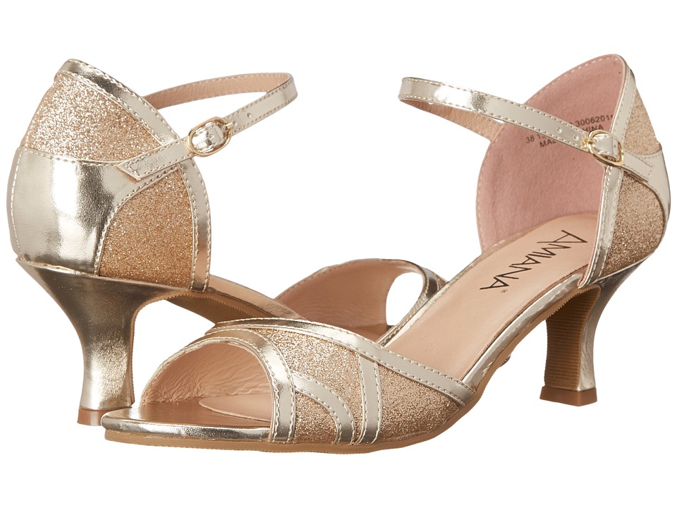 Amiana 15-A5303 (Little Kid/Big Kid/Adult) (Gold Glitter) Girl