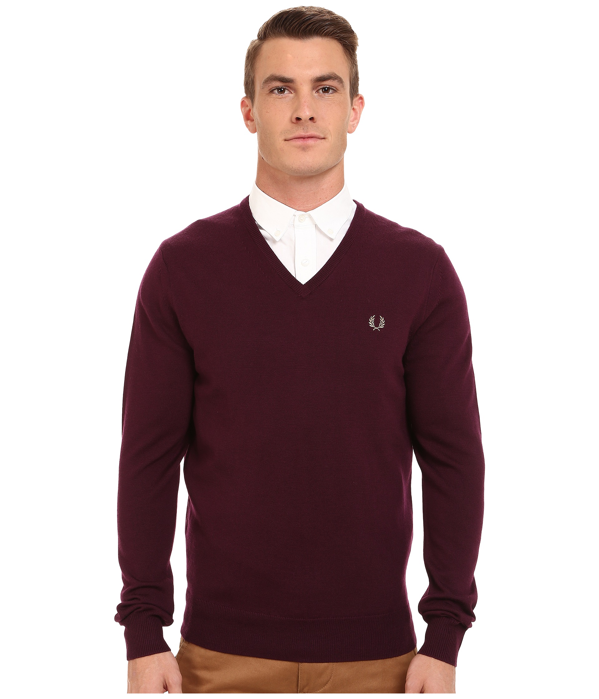 Fred Perry Classic V-Neck Sweater - Zappos.com Free Shipping BOTH Ways