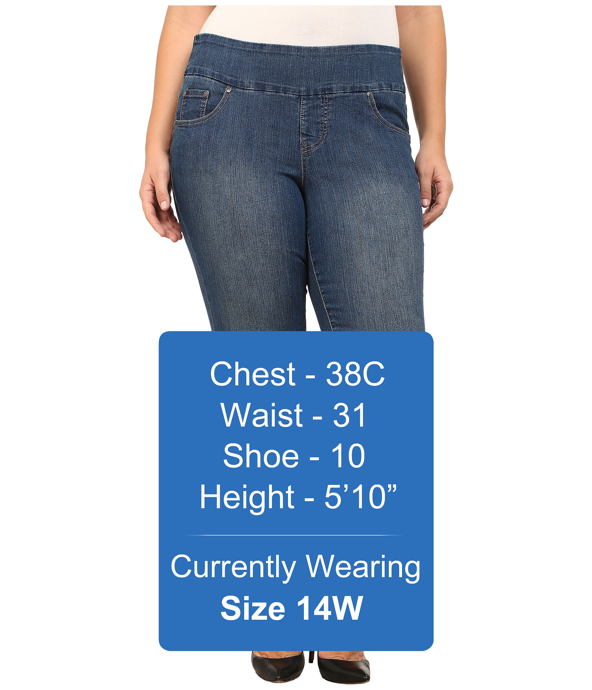 Jag Jeans Plus Size Plus Size Peri Pull On Straight Jeans in Blue Dive ...
