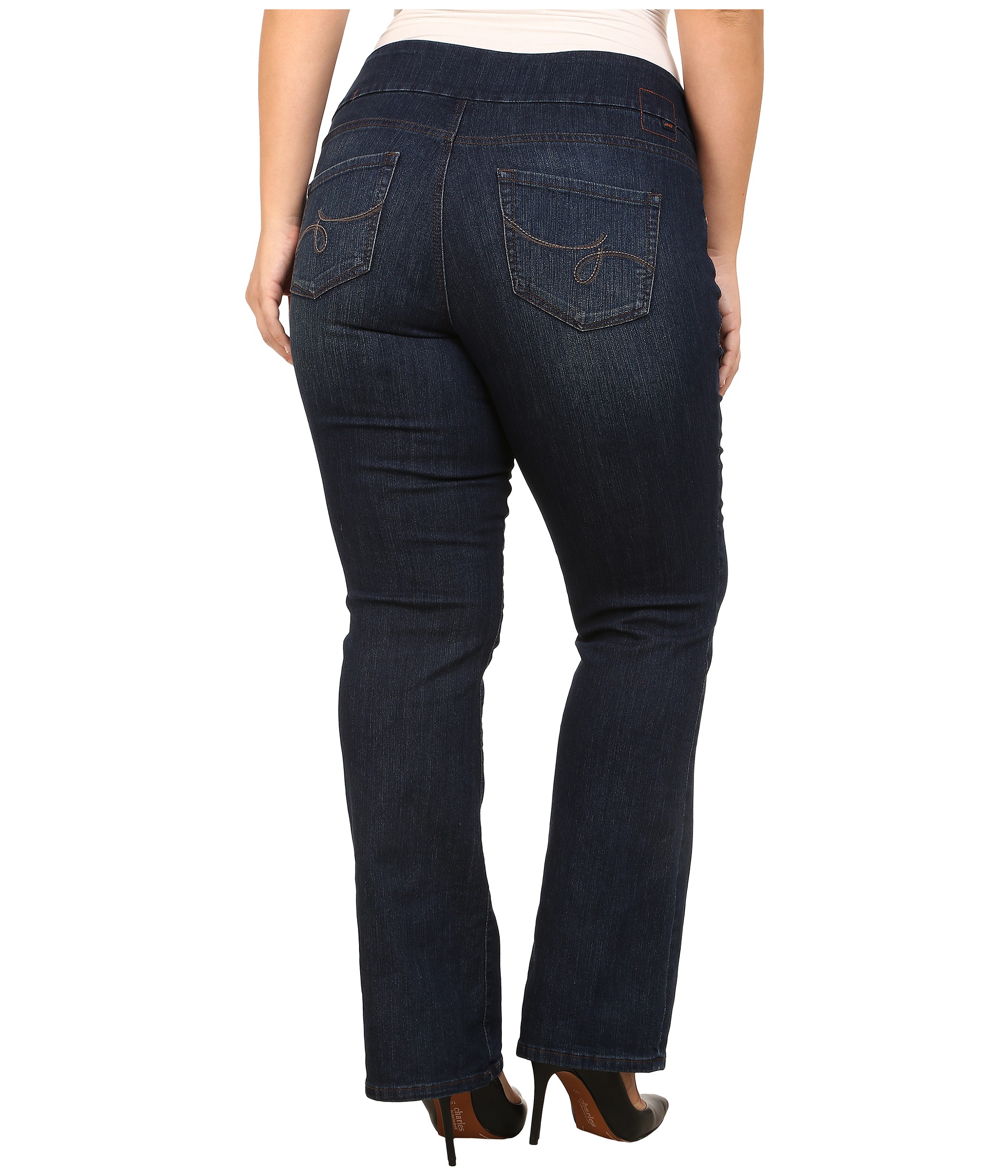 Jag Jeans Plus Size Plus Size Paley Pull On Boot Leg in Blue Shadow ...
