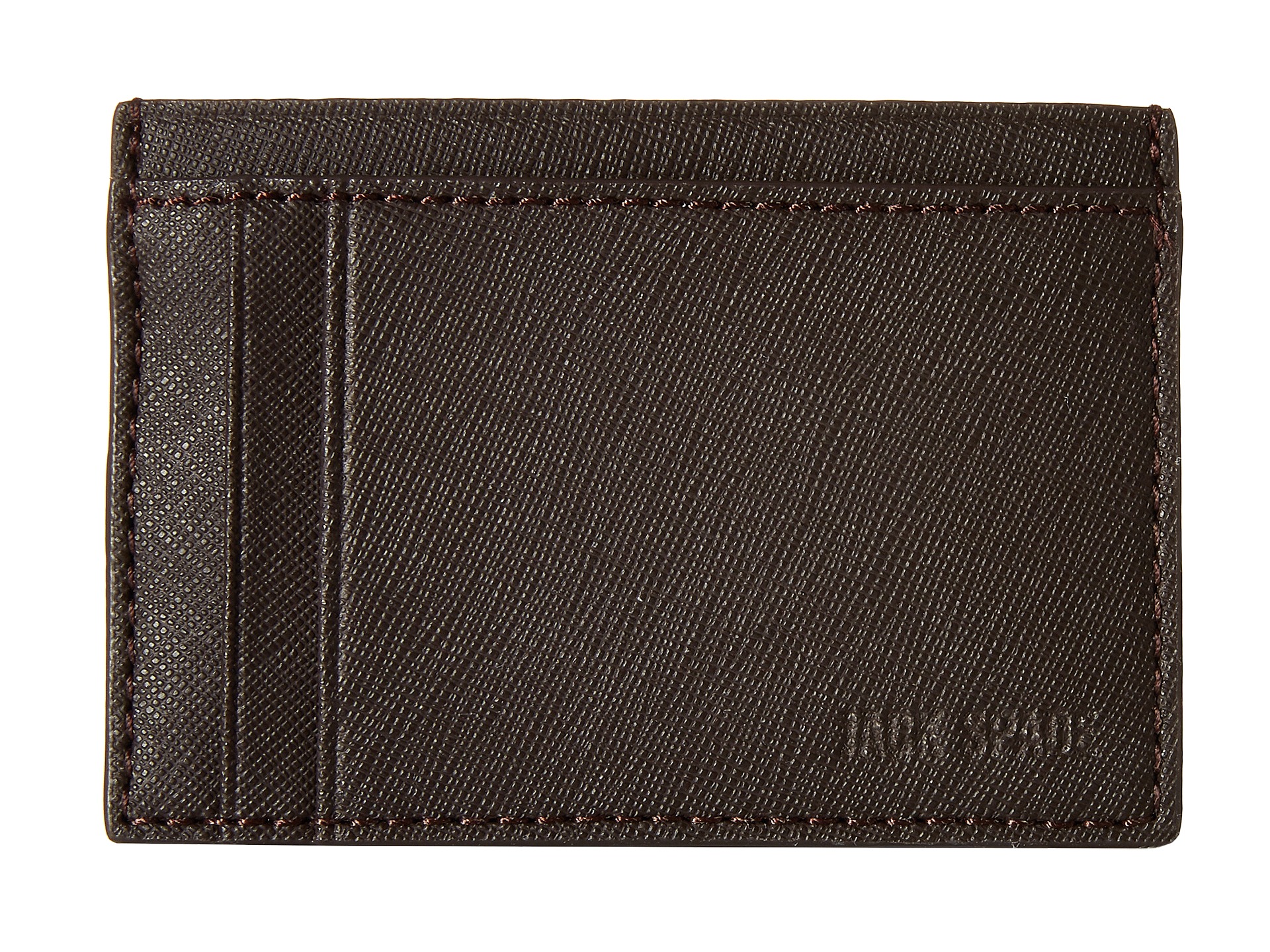 Jack Spade Barrow Leather ID Wallet Brown