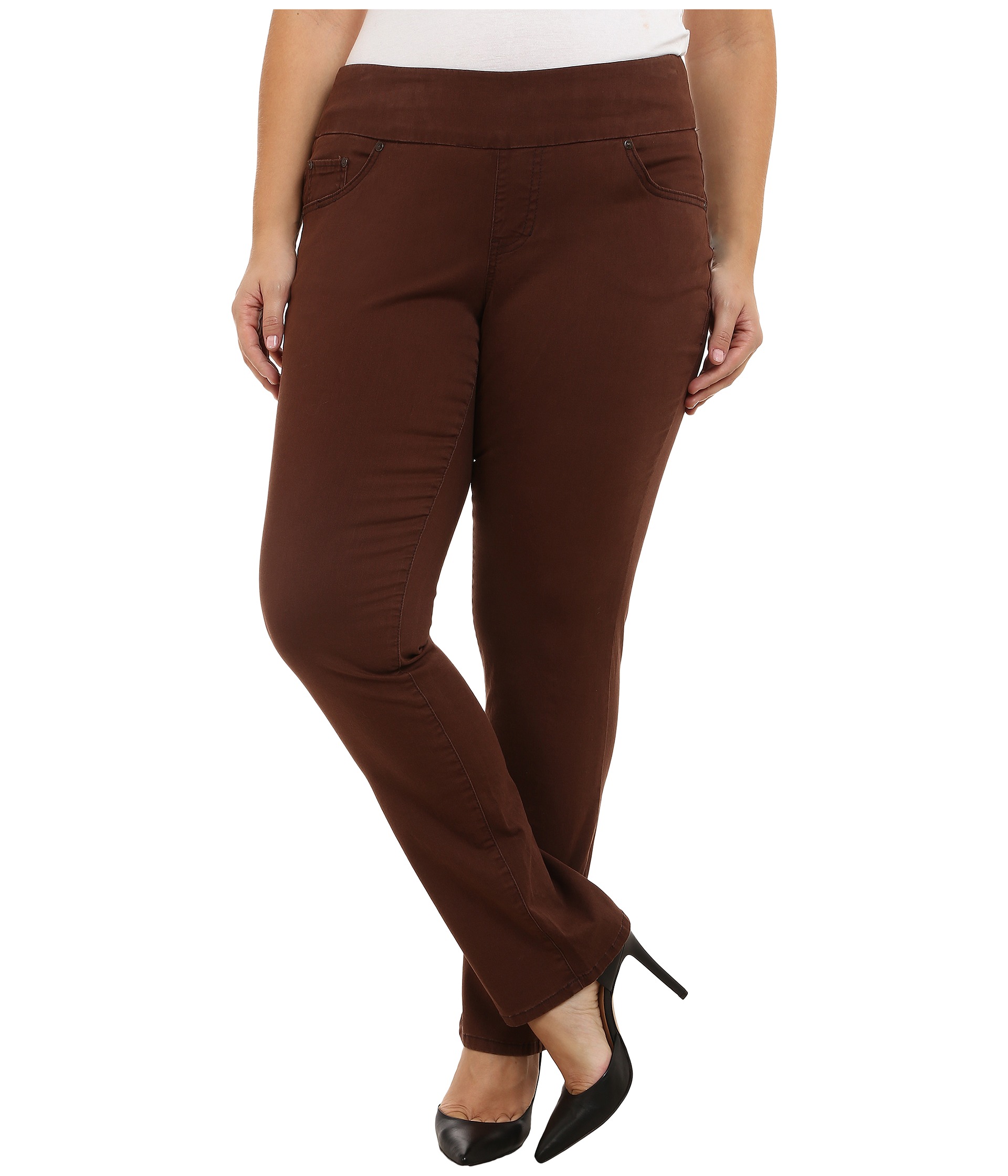 Jag Jeans Plus Size Plus Size Peri Pull On Straight Jeans in Java Dark ...