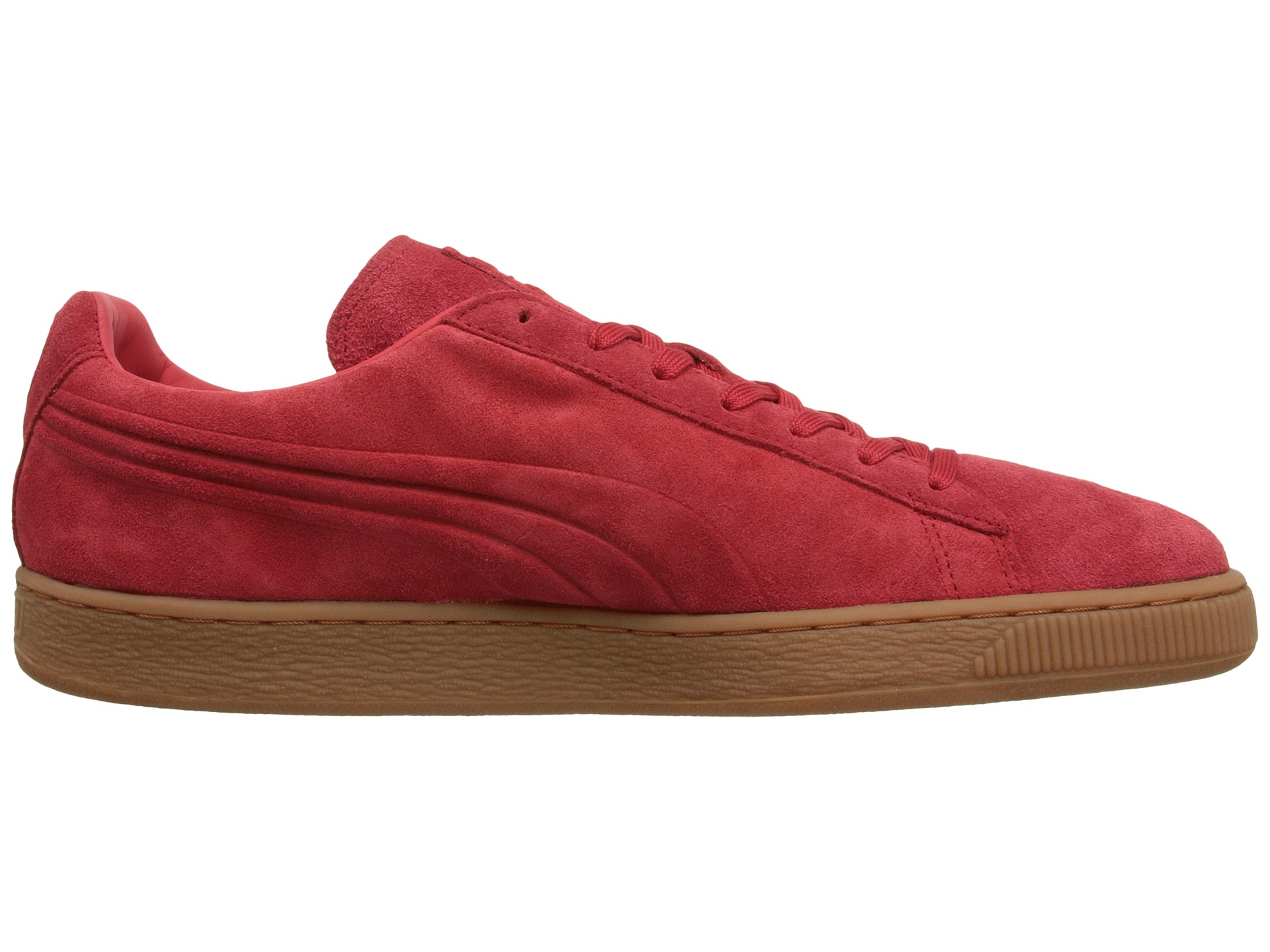 PUMA The Suede Emboss High Risk Red/Gum - Zappos.com Free Shipping BOTH ...