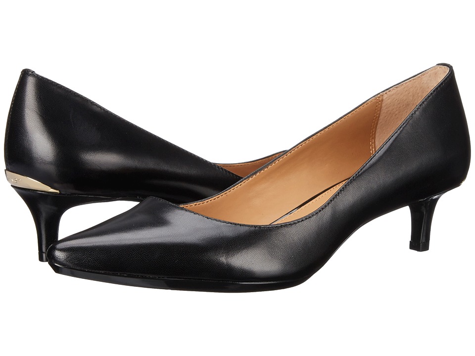 Calvin Klein Gabrianna Pump (Black Kidskin) 1-2 inch heel Shoes
