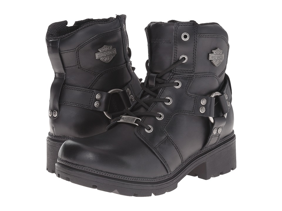 Harley-Davidson Jocelyn (Black) Women's Lace-up Boots