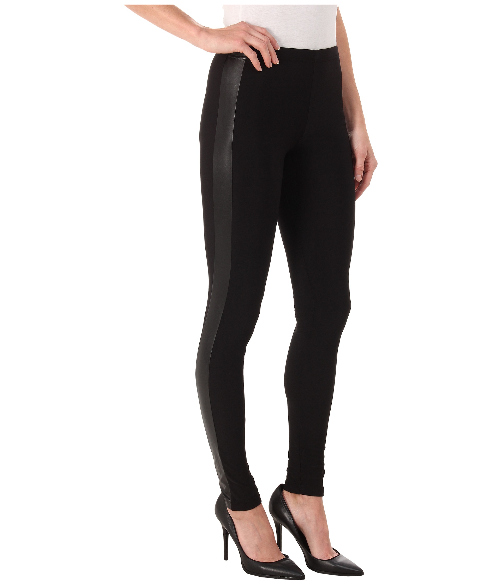 plush fleece lined tuxedo track pants