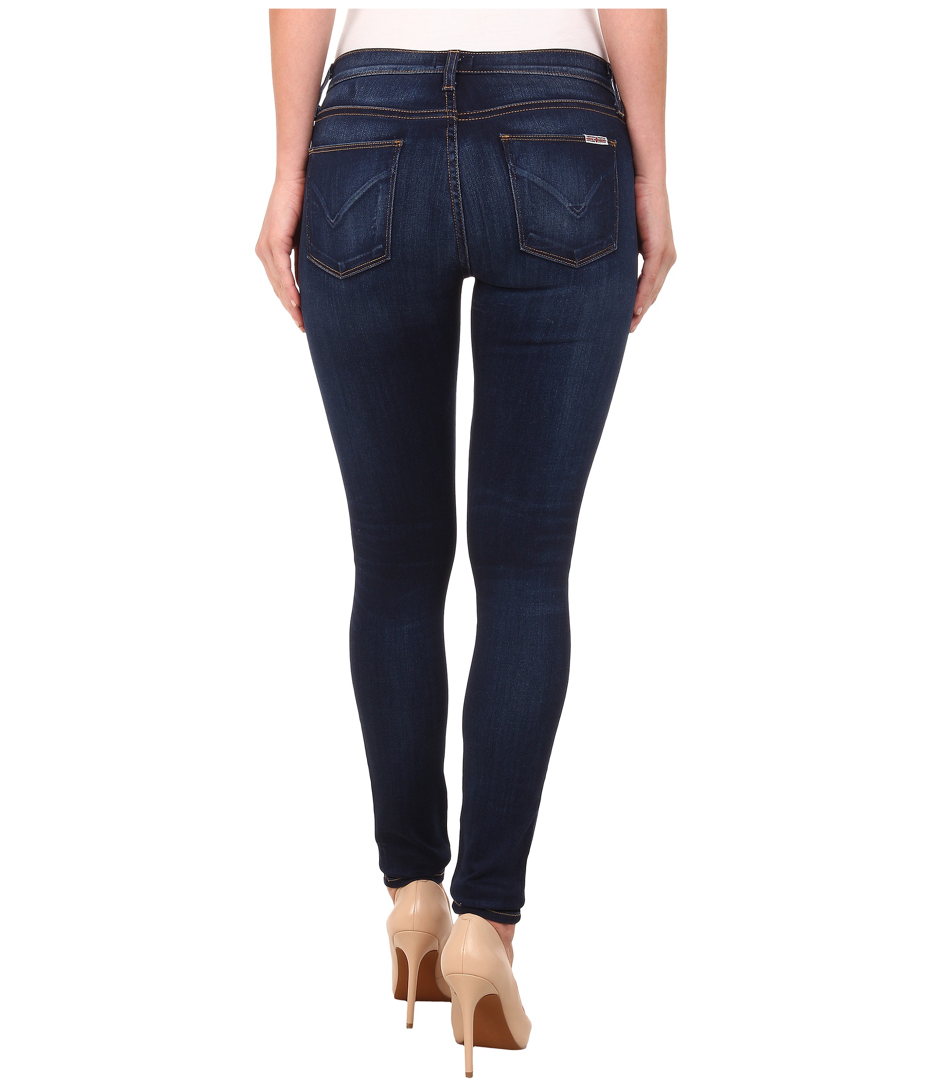 Hudson Nico Mid Rise Super Skinny Jeans in Revelation at Zappos.com
