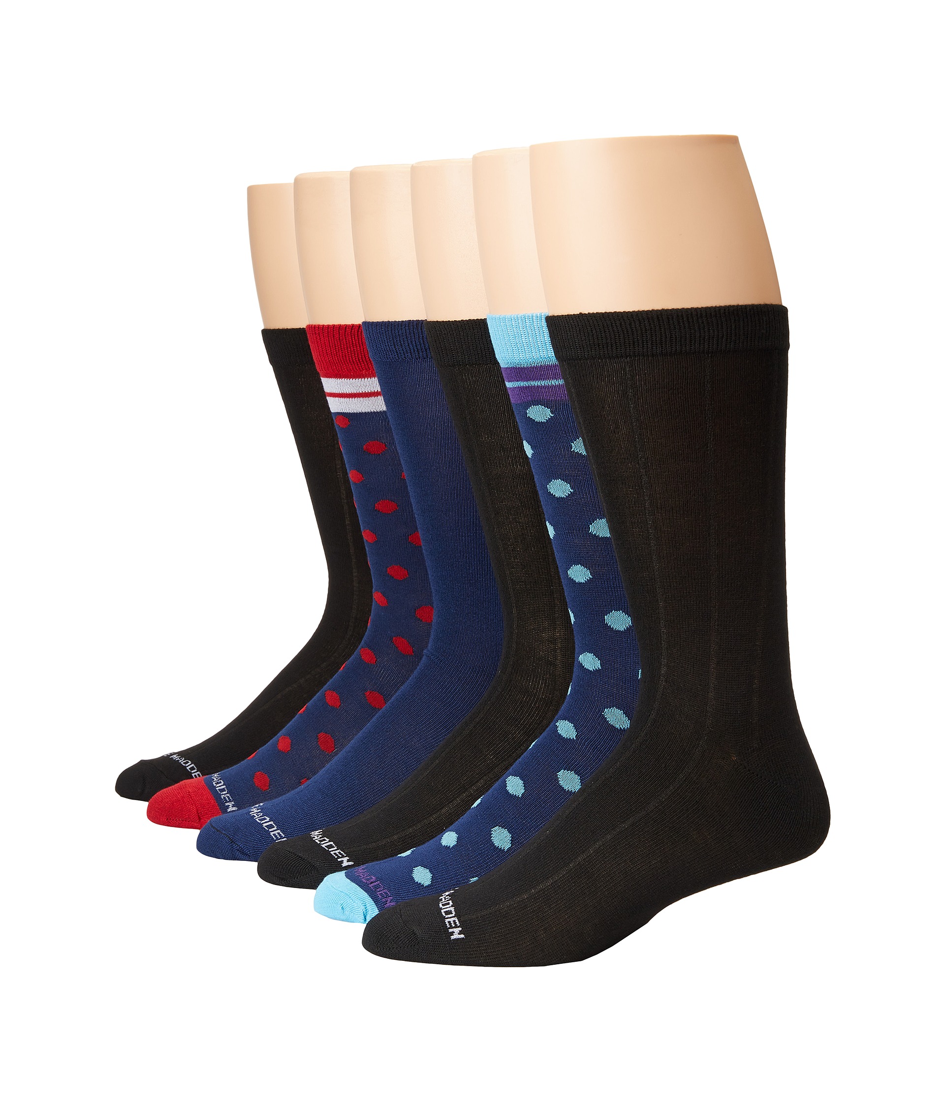 Steve Madden 6-Pack Fashion Crew Socks - Zappos.com Free Shipping BOTH Ways