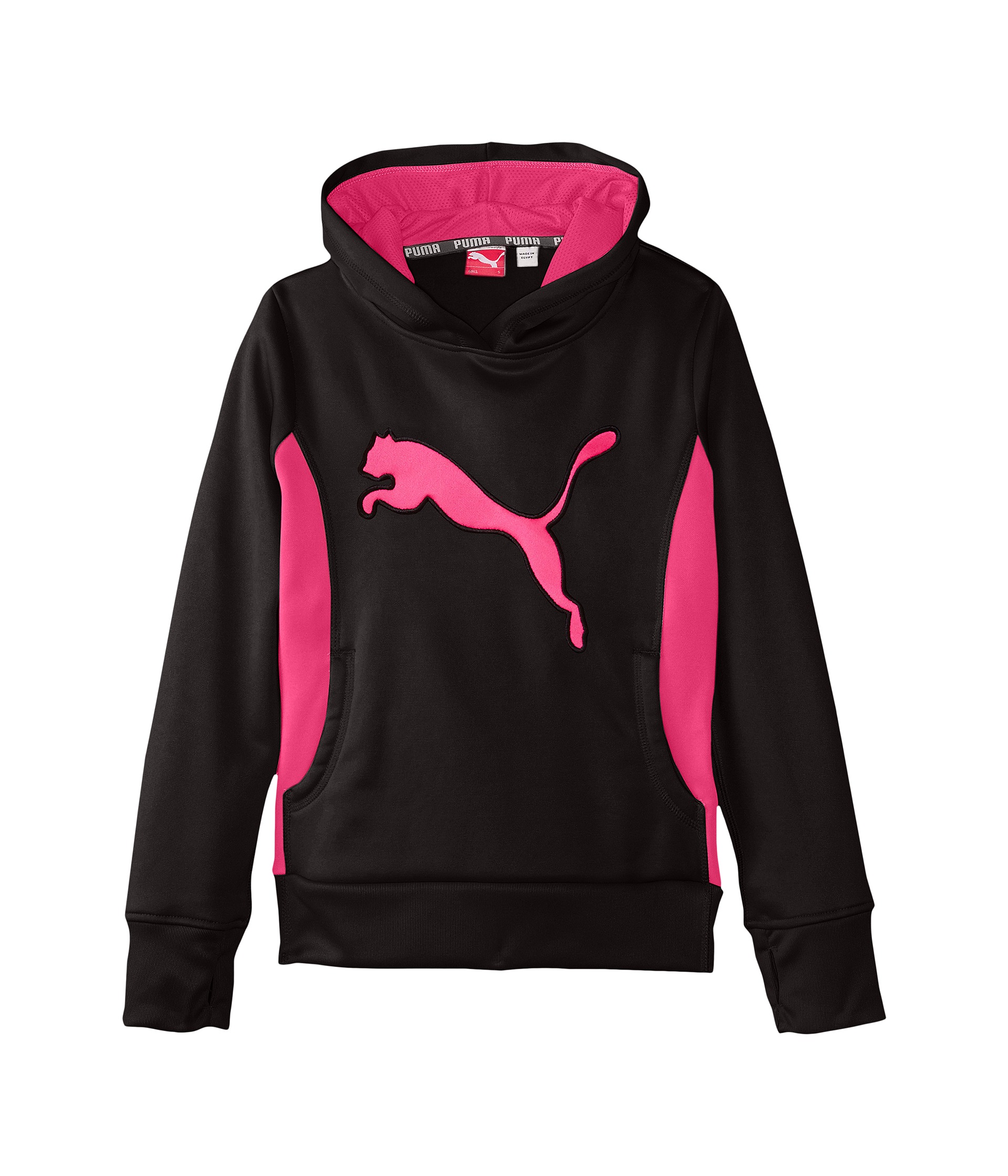 Puma Kids Cat Hoodie w/ Thumb Hole (Big Kids) at Zappos.com