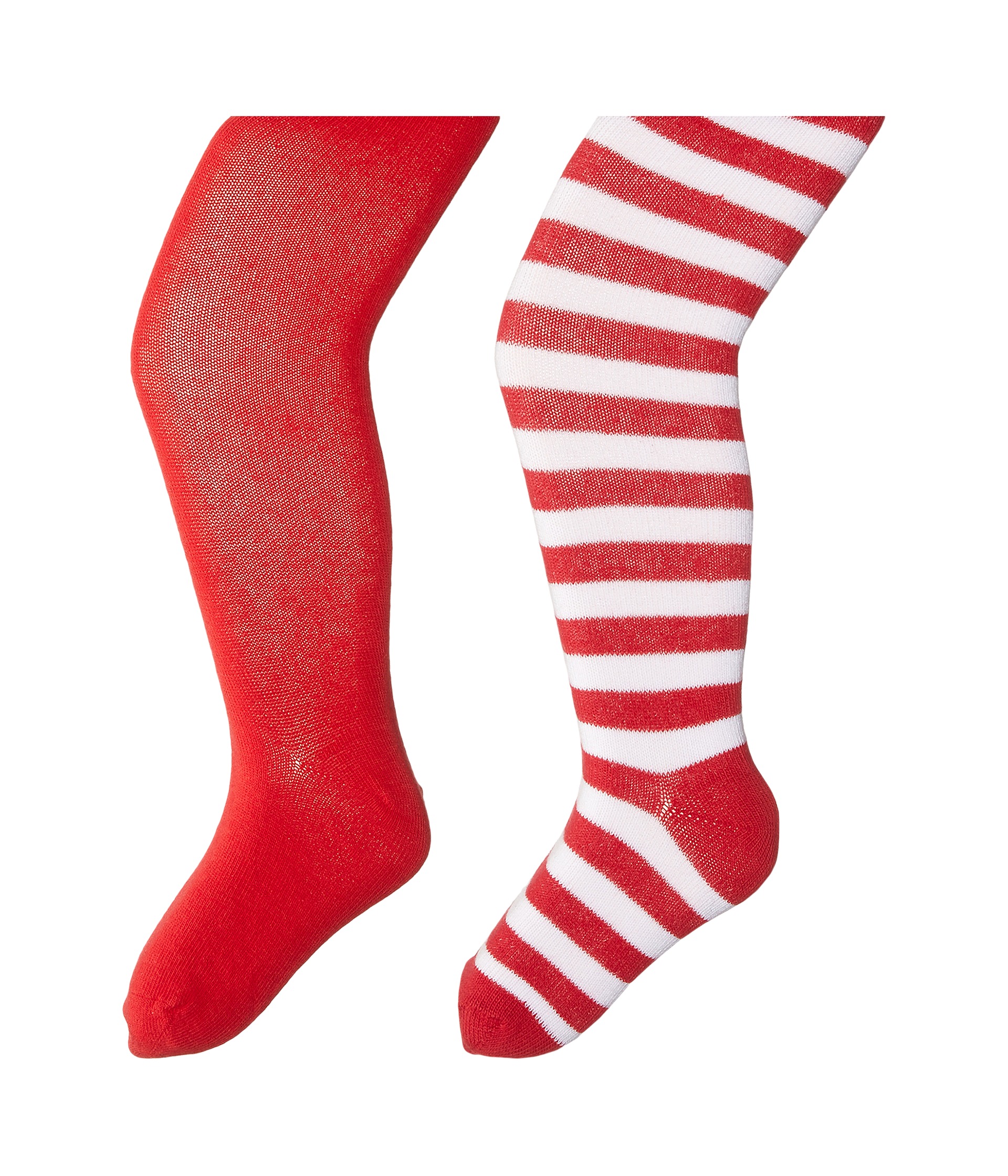 Jefferies Socks Seamless Organic Cotton Solid Tights + Red/White Stripe ...