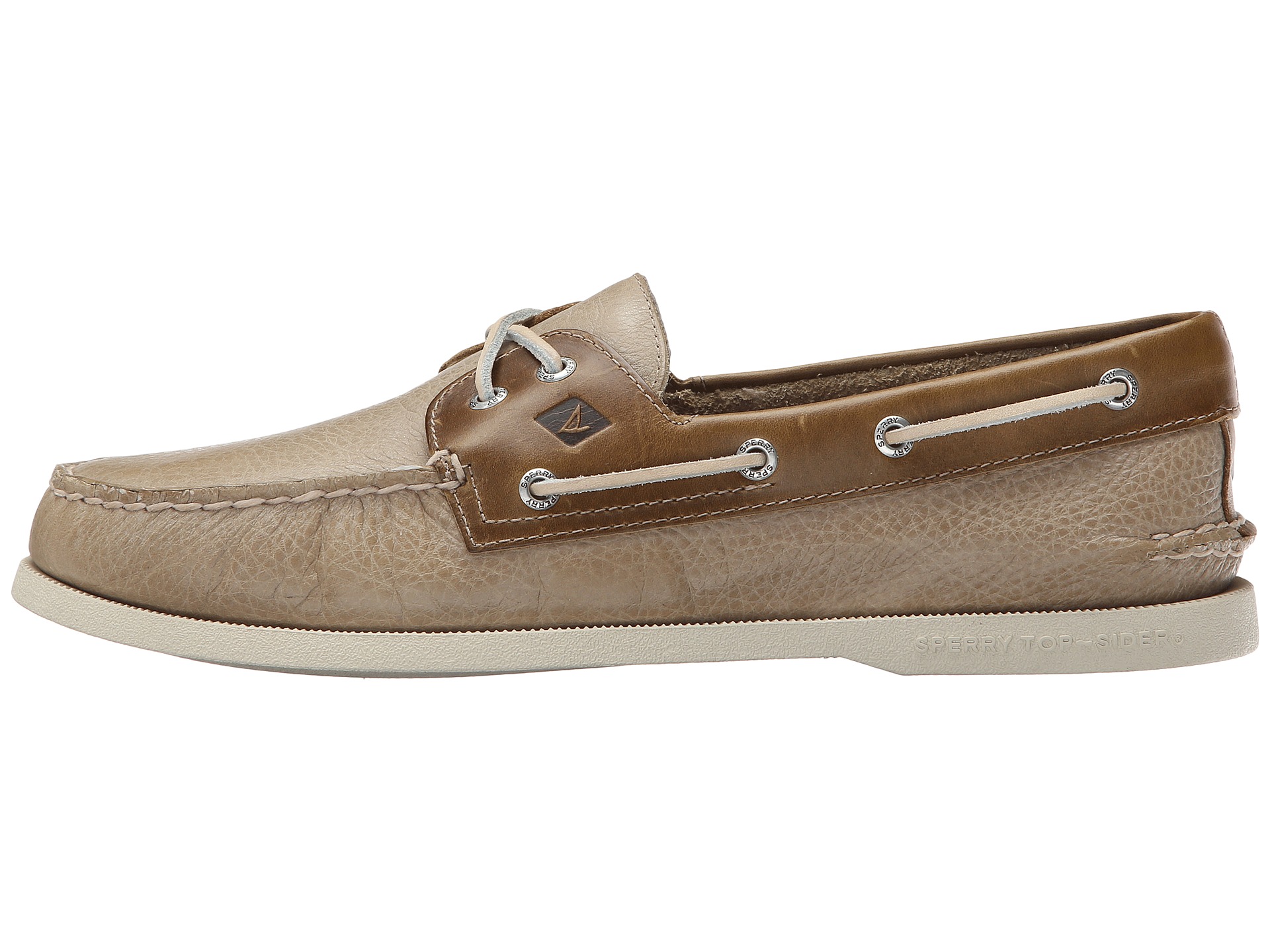 Sperry Top-Sider A/O 2-Eye Cross Lace Grey 2 - Zappos.com Free Shipping ...