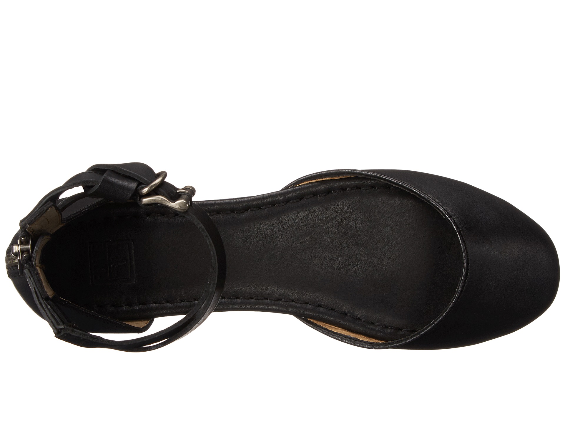 frye carson ballet flat black