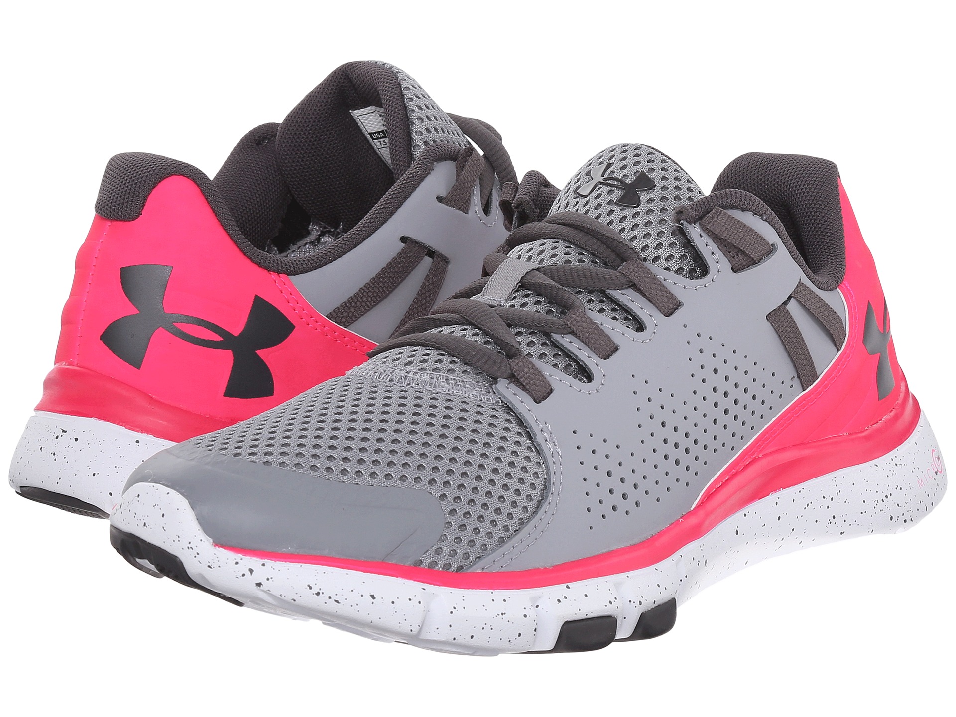 Under Armour UA Micro G™ Limitless TR Steel/Harmony Red/Charcoal ...