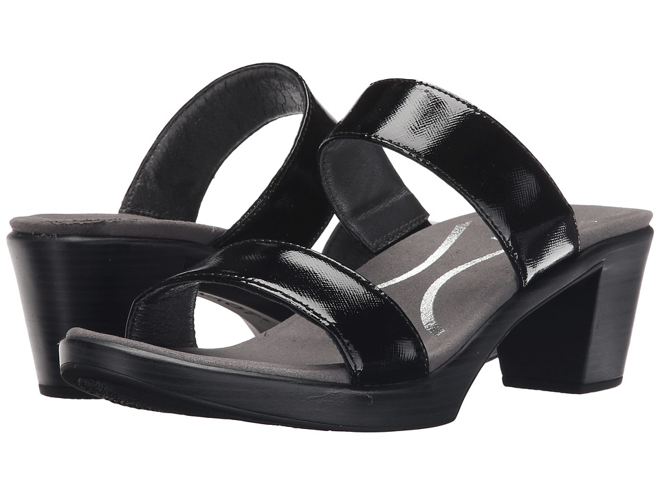 Naot Fate (Black Luster Leather) Sandals