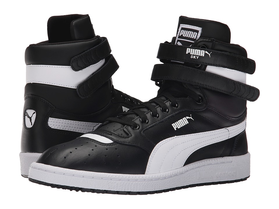 puma basketball shoes white and black