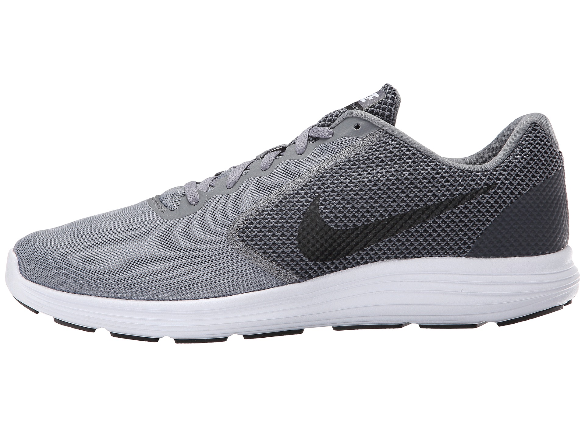 Nike Revolution 3 Cool Grey/White/Black - Zappos.com Free Shipping BOTH ...