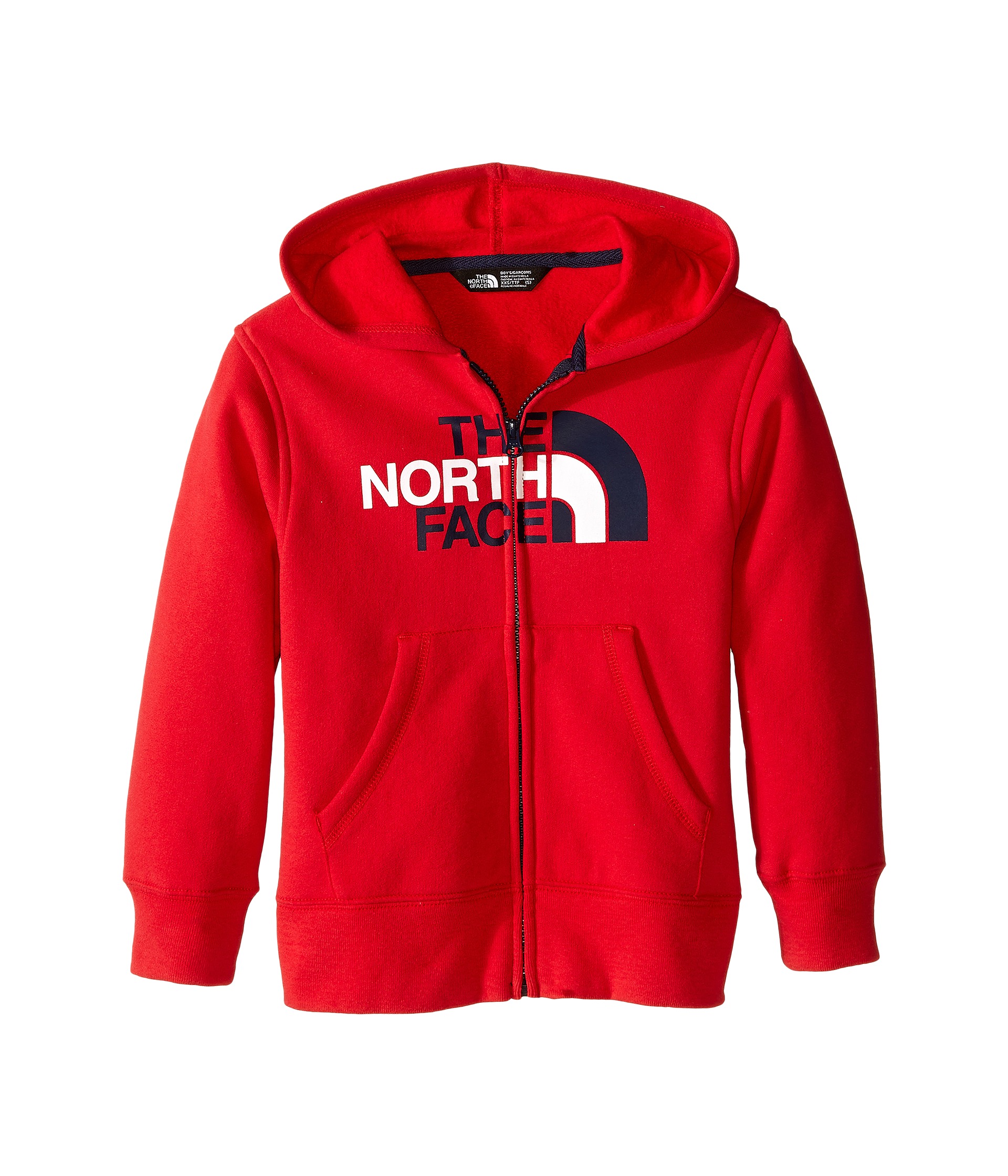 The North Face Kids Logowear Full Zip Hoodie (Little Kids/Big Kids) TNF Red