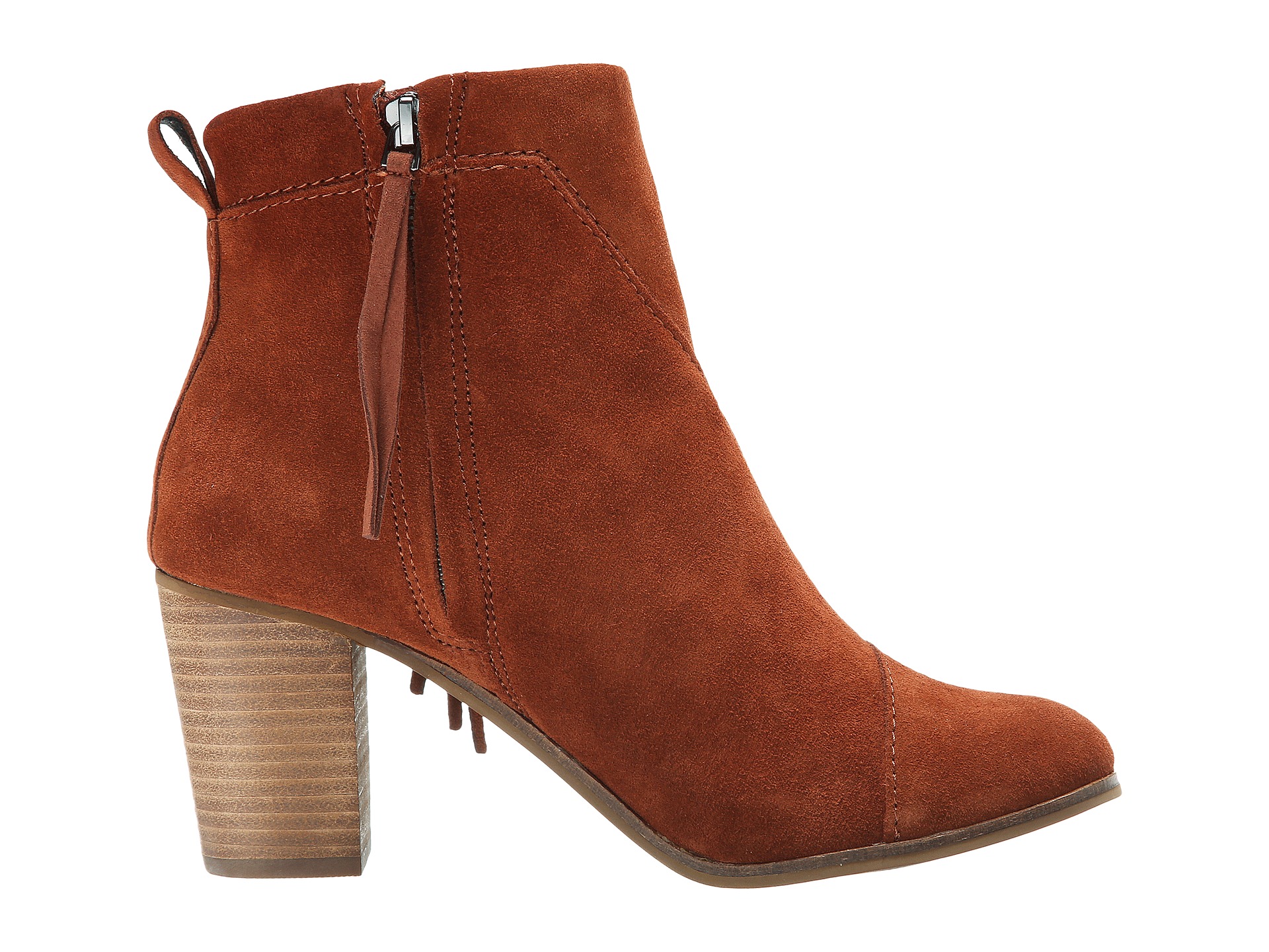 toms cognac booties