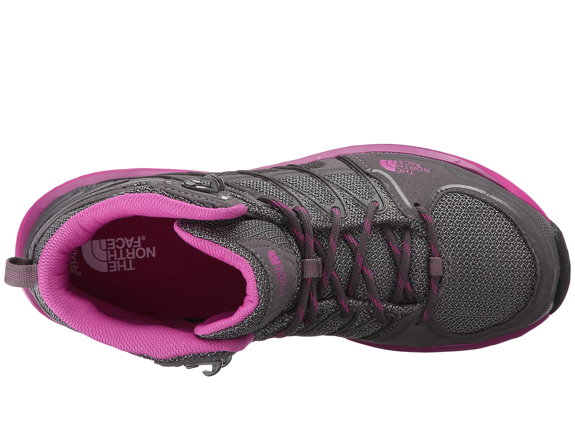 The North Face Litewave Explore Mid Steeple Grey/Raspberry Rose ...