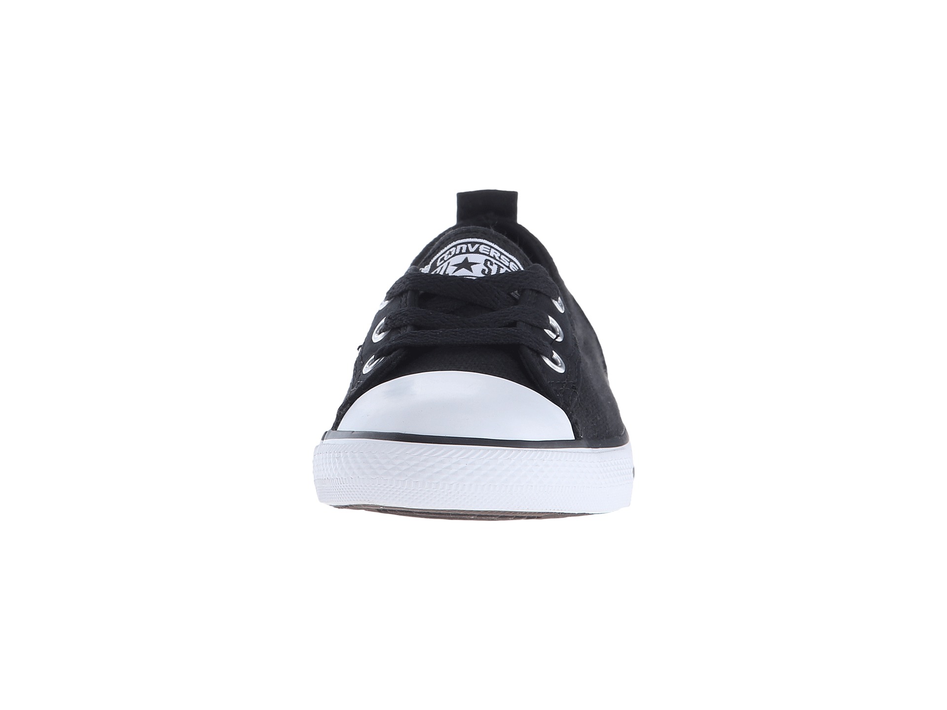 black and white converse black laces