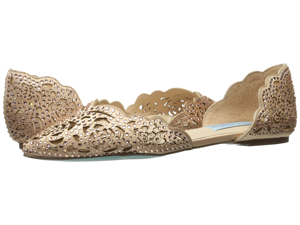 Blue by Betsey Johnson Lucy (Blush Satin) Women's Shoes