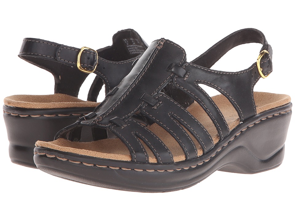 Clarks Lexi Marigold Q (Black Leather) Sandals