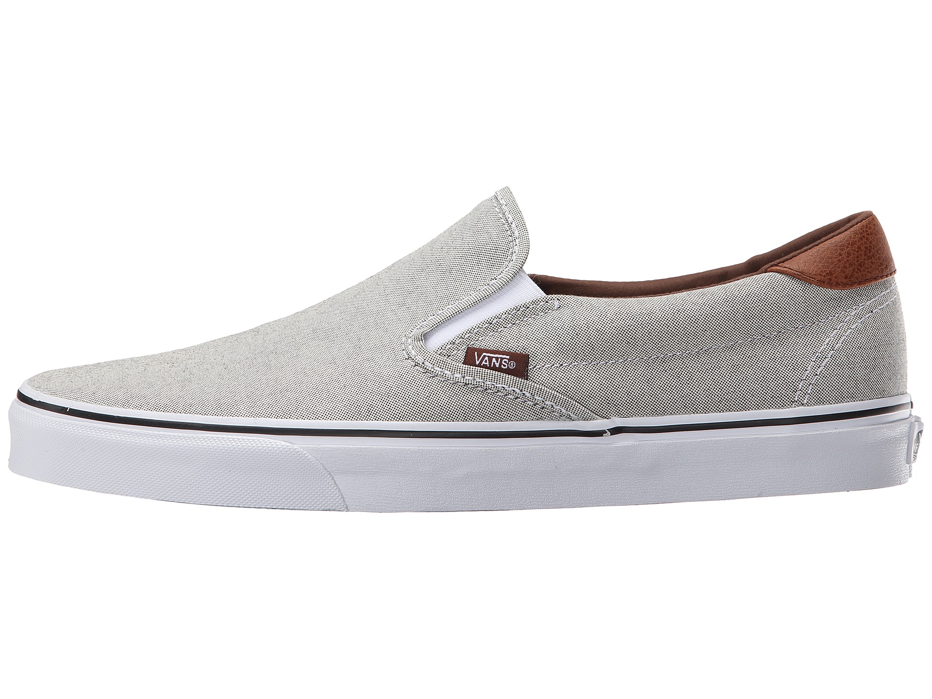 Vans Slip-On 59 (Suiting) Black/True White - Zappos.com Free Shipping ...