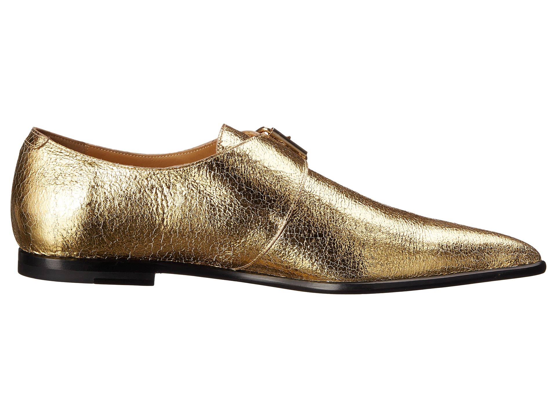 Vivienne Westwood Carnaby Buckle Shoe Gold - Zappos.com Free Shipping ...