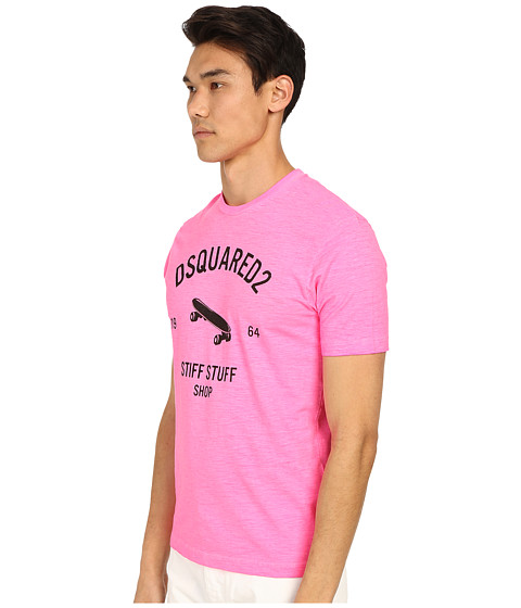 DSQUARED2 Stiff Stuff T-Shirt, Pink Flourescent | ModeSens