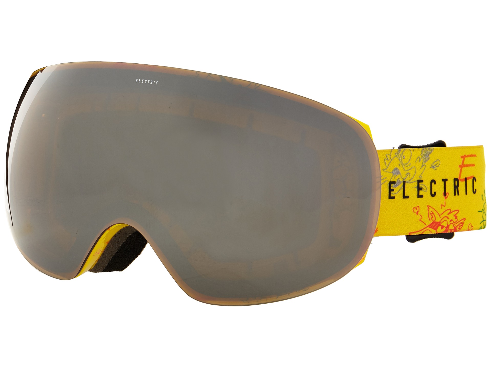 Electric Eyewear Eg3 Cartoon Yellow Bonus Lens, Eyewear, Yellow