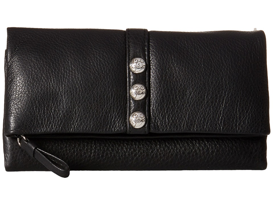 Brighton - Nolita Shimmer Large Wallet (Black) Wallet Handbags