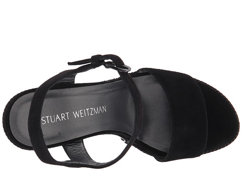 Stuart Weitzman Single Black Suede - 6pm.com