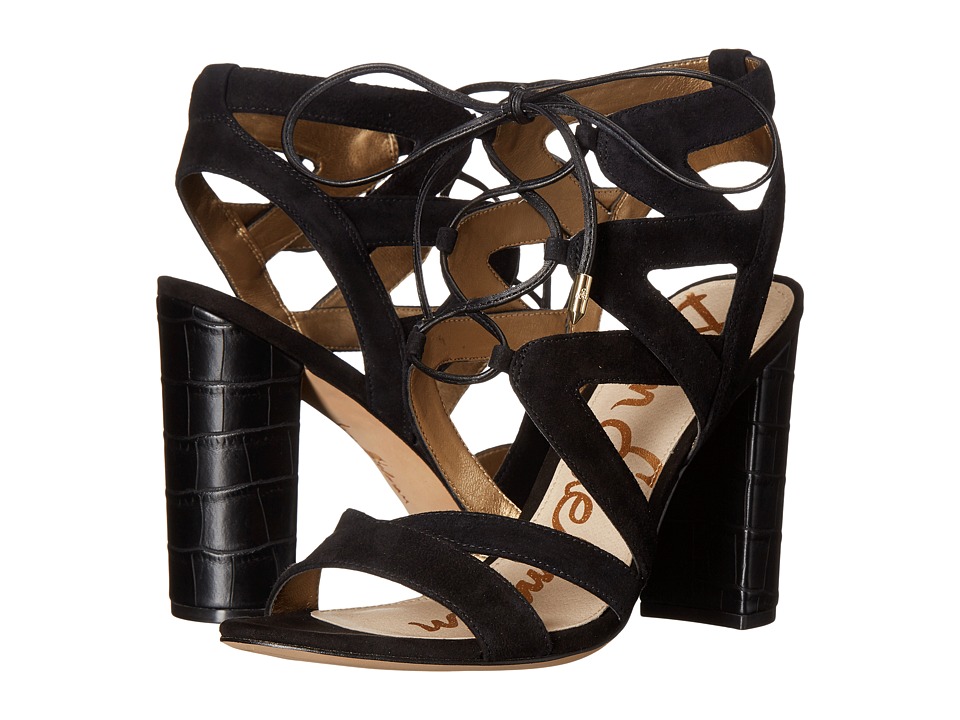 Sam Edelman - Yardley (Black Kid Suede Leather) High Heels