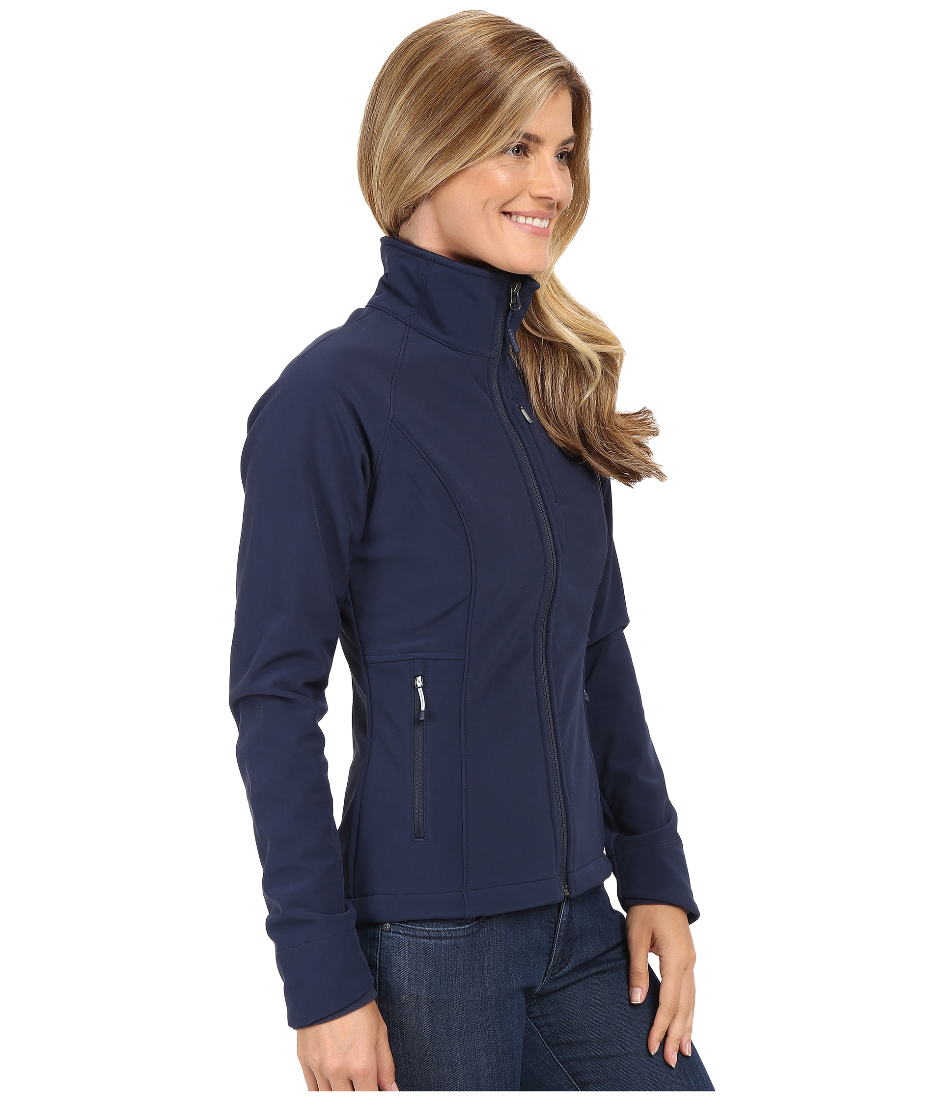 The North Face Apex Bionic Jacket Cosmic Blue - Zappos.com Free ...