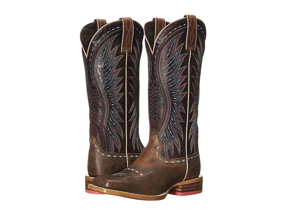 Ariat Vaquera (Khaki/Sunset Purple) Cowboy Boots