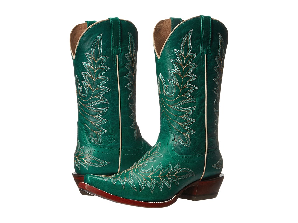 turquoise ariat booties