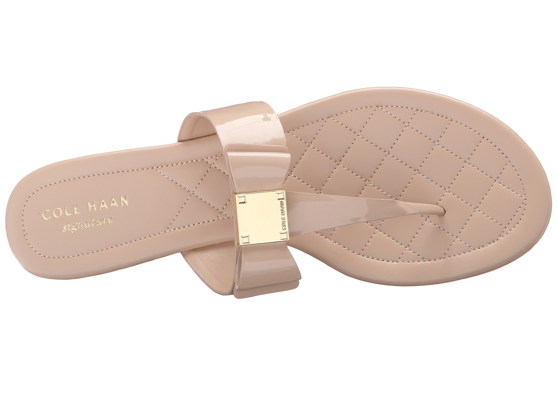 Cole Haan Tali Bow Sandal Nude Patent, Shoes, Cole Haan, Women