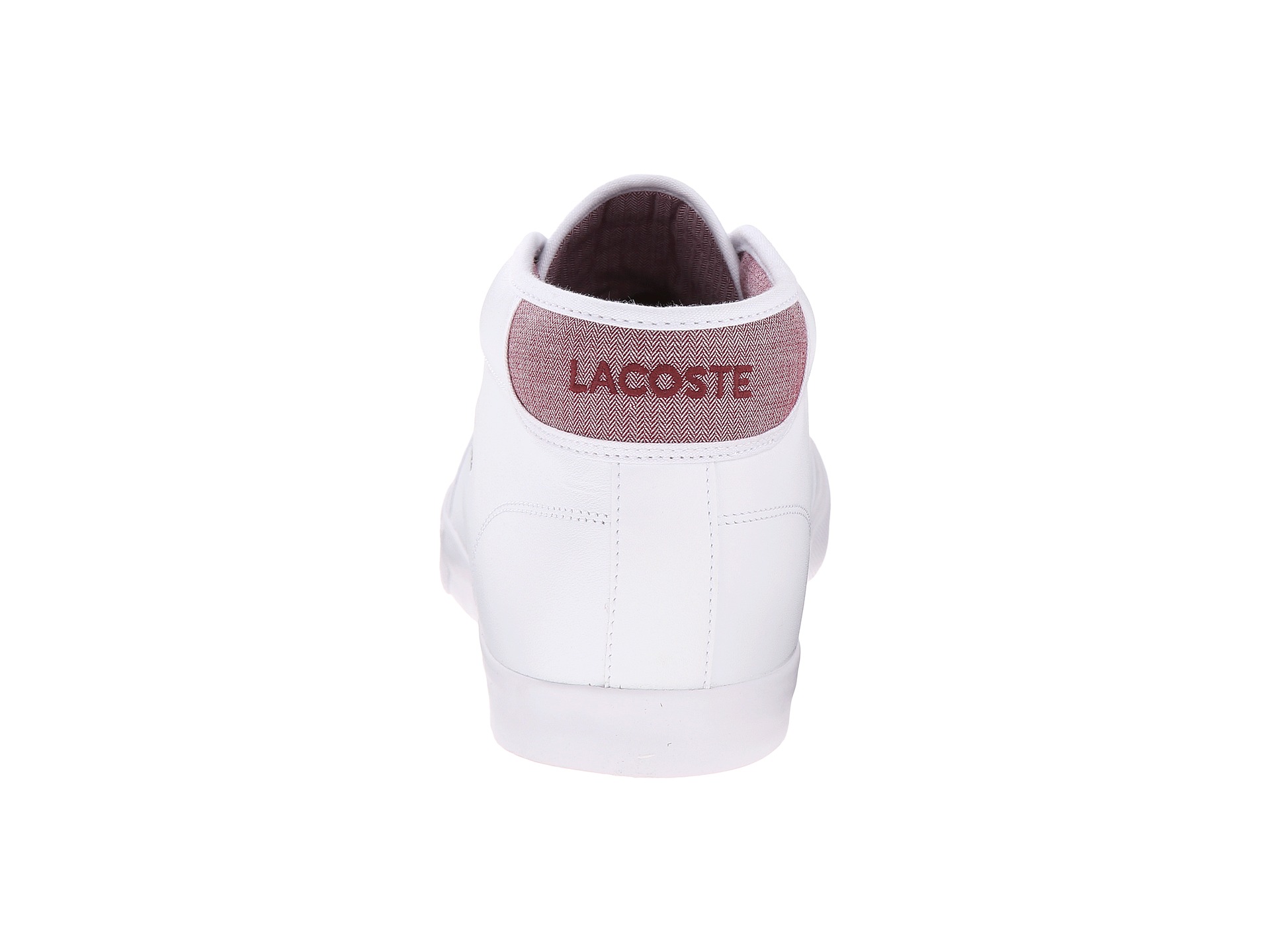 lacoste ampthill white leather