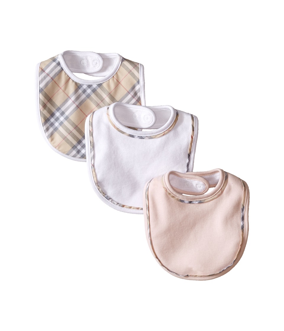 Burberry Kids - Bib Set (Infant/Toddler) (Powder Pink) Accessories Travel
