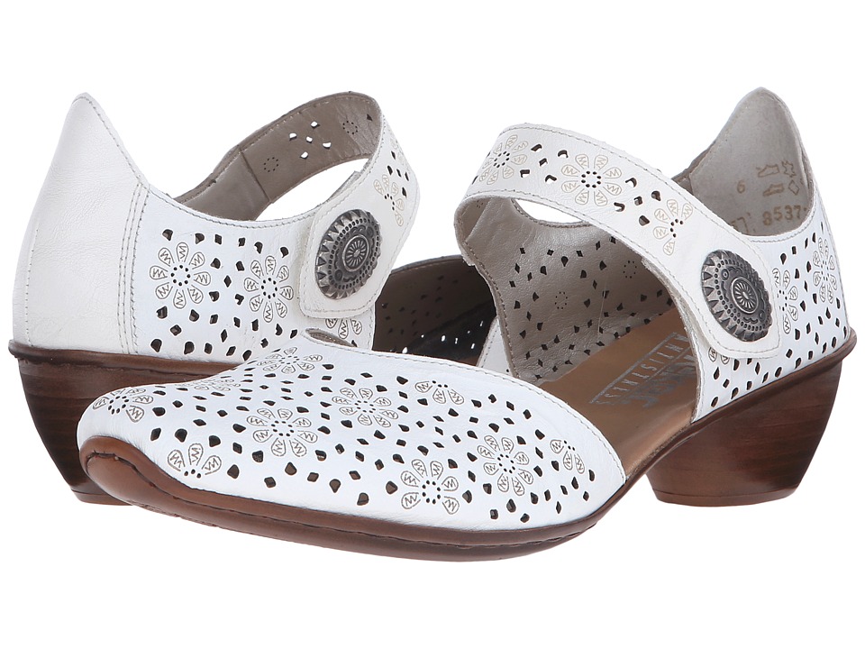 Rieker 43711 Mirjam 11 (White/Bianco) 1-2 inch heel Shoes