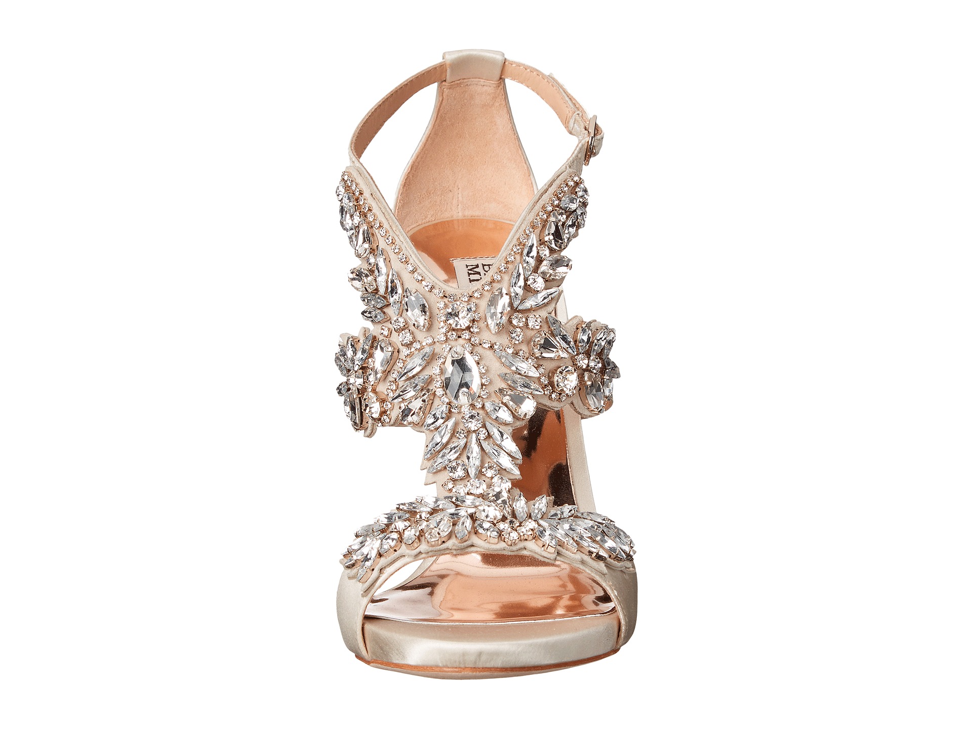badgley mischka latte satin
