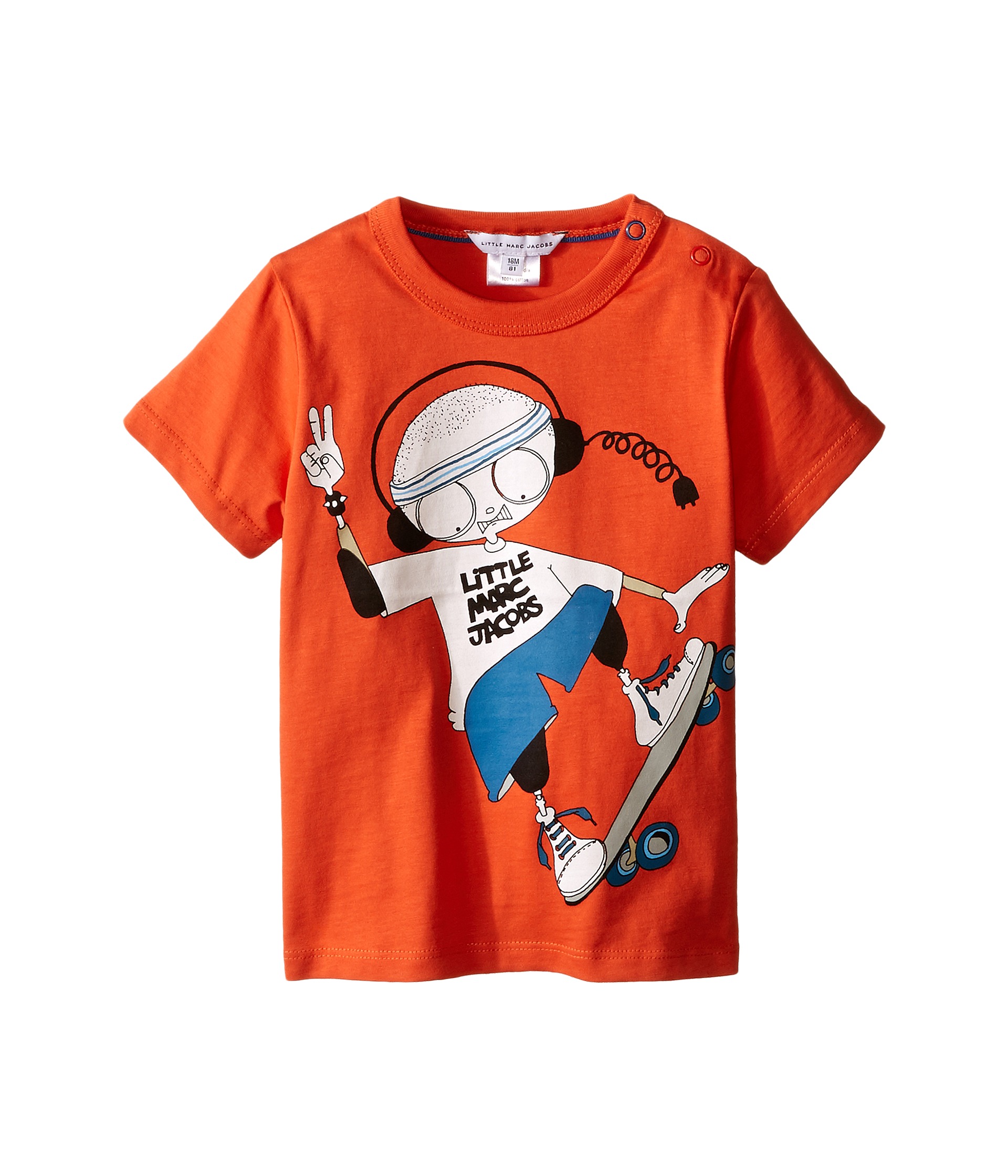 little marc jacobs mr marc graphic tee infant red skate